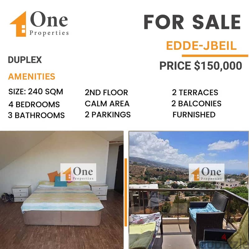 DUPLEX FOR SALE IN EDDE-JBEIL 0