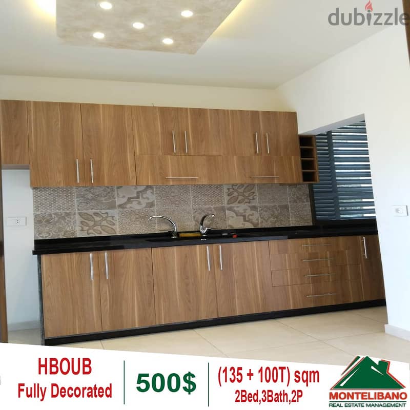 Apartment for rent in Hboub with a mountain view!!! 2