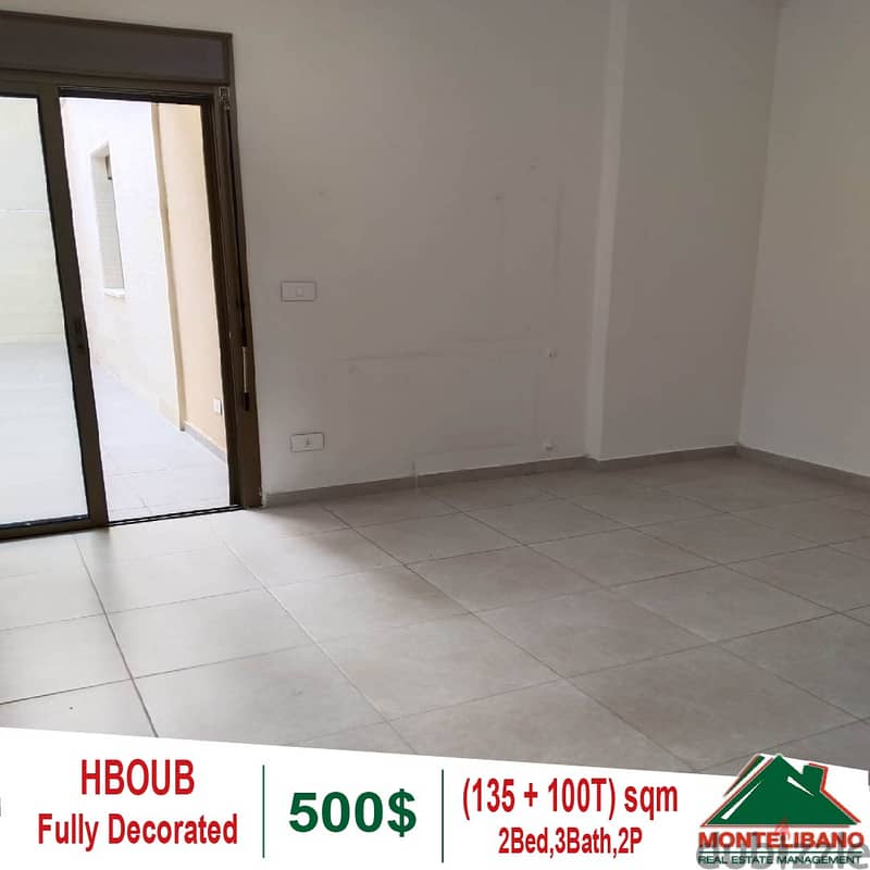 Apartment for rent in Hboub with a mountain view!!! 4