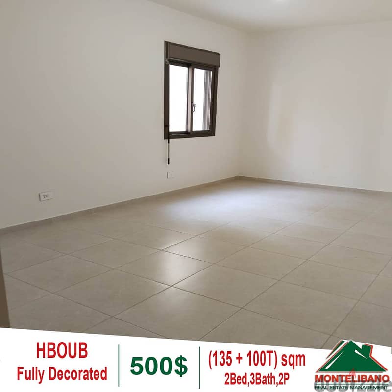 Apartment for rent in Hboub with a mountain view!!! 5