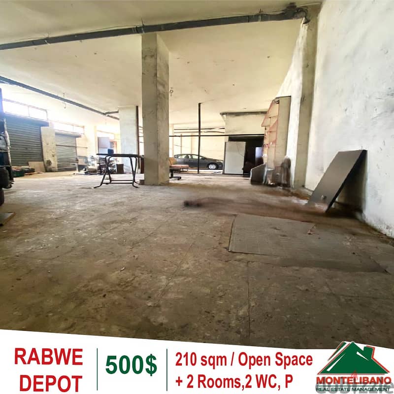 Depot for rent in Rabwe 0