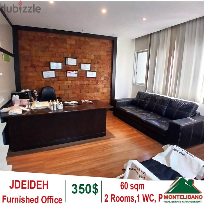 Prime Location 60 sqm Furnished Office for rent in Jdeideh !! 1