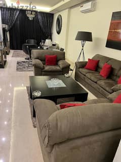 6 MONTHS RENTAL IN MANSOURIEH PRIME(170SQ)FULLY FURNISHED 3 BEDS 0