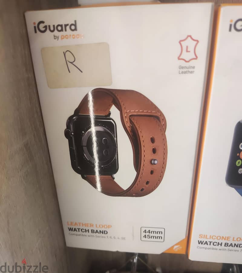 iGuard by porodo leather loop apple watch band 0