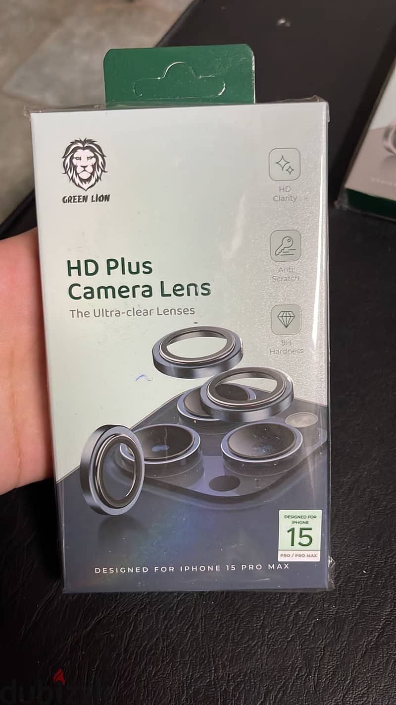 Green lion hd plus camera lens 15 pro/15 pro max Titanium gold ,silve 0