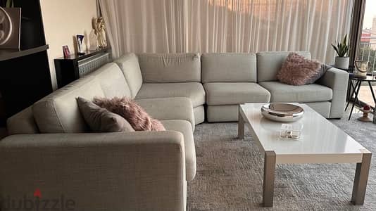 sofa + table + carpet