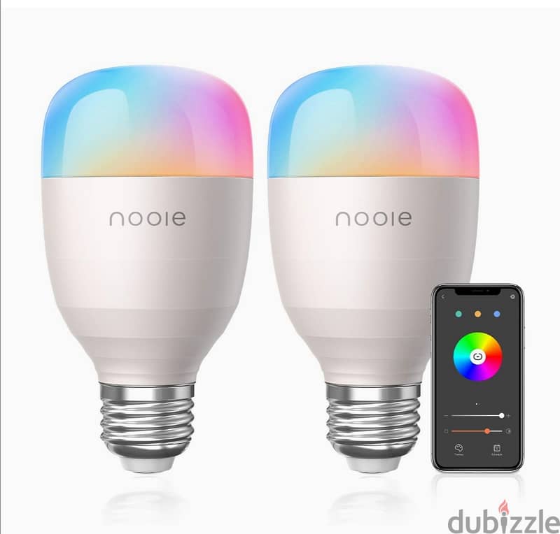 Nooie Warm Light Smart Lamp 2800K-6000K+RGBW LED E27 WiFi/3 $ delivery 0