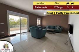 Ballouneh 170m2 | 50m2 Terrace | Rent | Furnished | High End Flat |KS 0