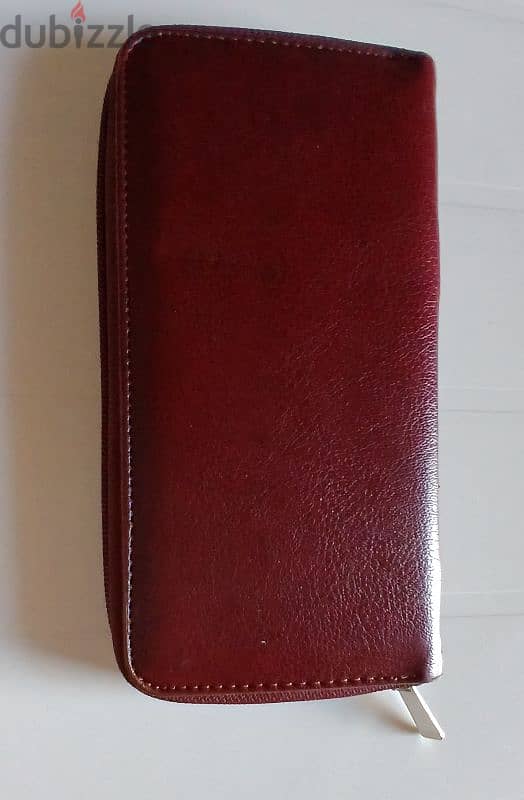 Soft Leather Bordeaux Woman Wallet 1