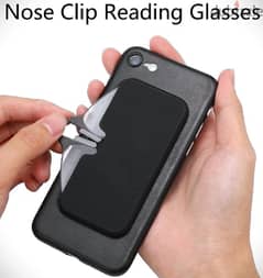 Mini NoseClip Reading Glasses 2.75x 0