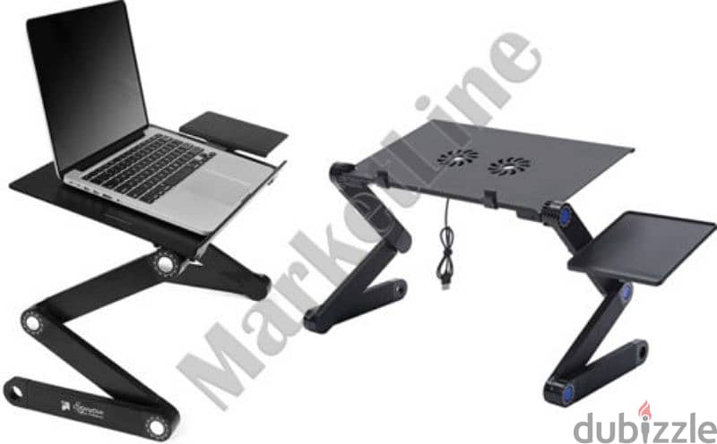 طاولة لابتوب مع مروحة للتبريد _ Laptop table with cooling fan 0