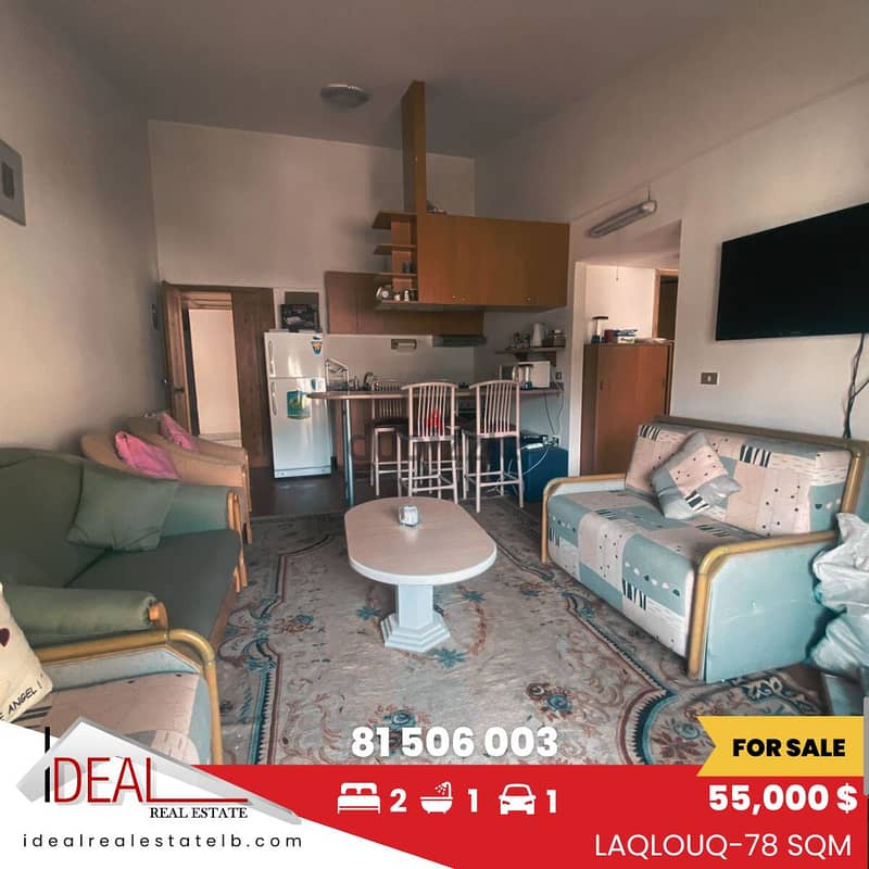 78 sqm Fully Furnished Apartment for sale in Laqlouq  REF#CD1091 0