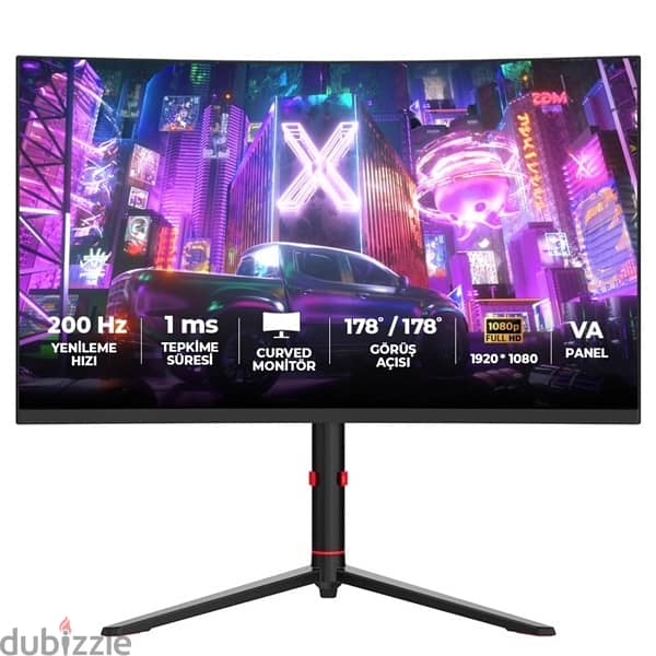 Havit 27” 200hz curved gaming monitor 1