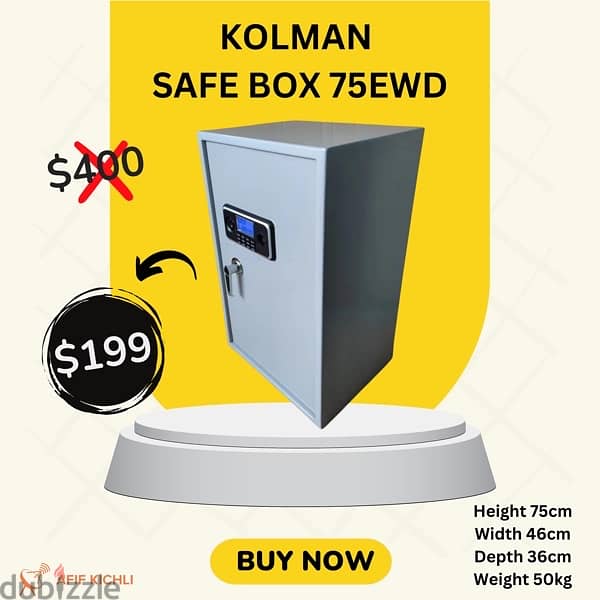 Kolman Safe Box all Sizes خزنات حديدية 11