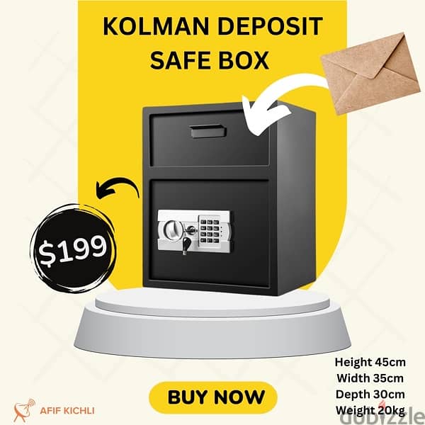 Kolman Safe Box all Sizes خزنات حديد جميع القياسات 5