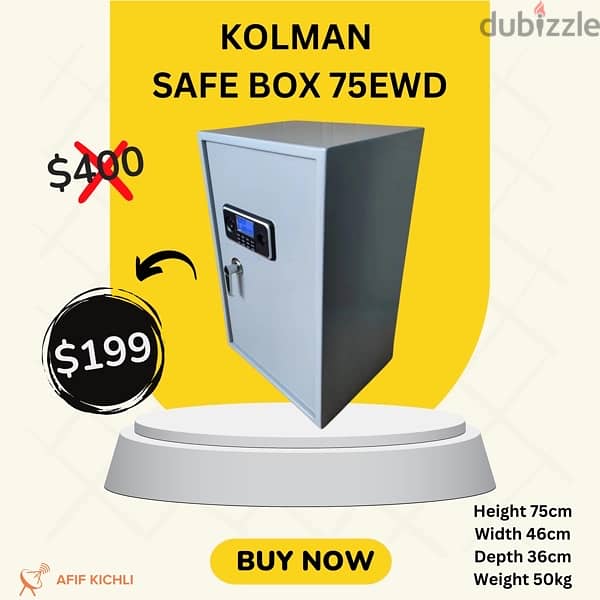 Kolman Safe Box all Sizes خزنات حديد جميع القياسات 9