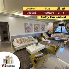 Dbayeh 139m2 | 80m2 Terrace | Furnished | Calm Street | Catch | MJ | 0