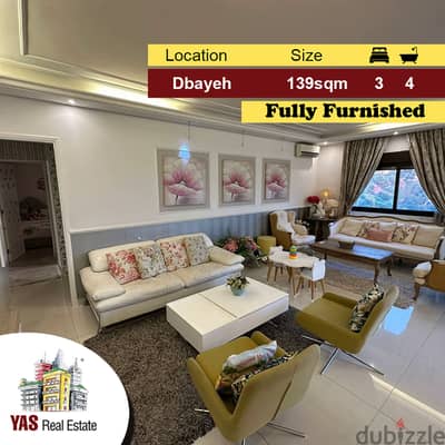 Dbayeh 139m2 | 80m2 Terrace | Furnished | Calm Street | Catch | MJ |