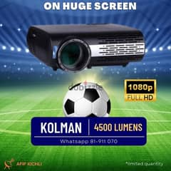 Kolman Projector 4500 Lumens Smart New 0