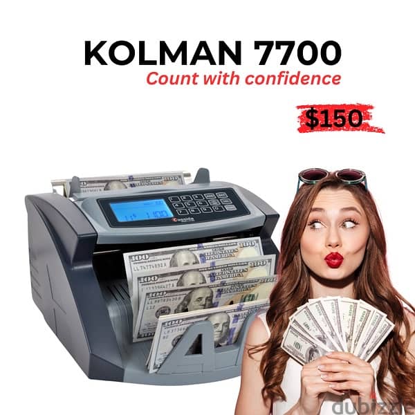 Kolman Pro Money Counters USD EURO LBP عدادة نقود 3