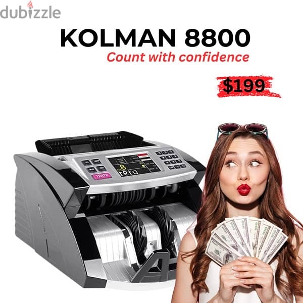 Kolman Pro Money Counters USD EURO LBP عدادة نقود 4