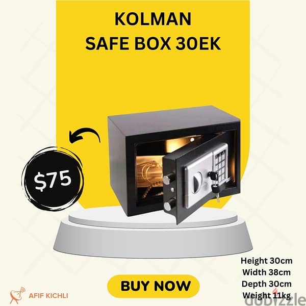 Kolman Safe Box all Sizes خزنات حديدية جميع القياسات 4