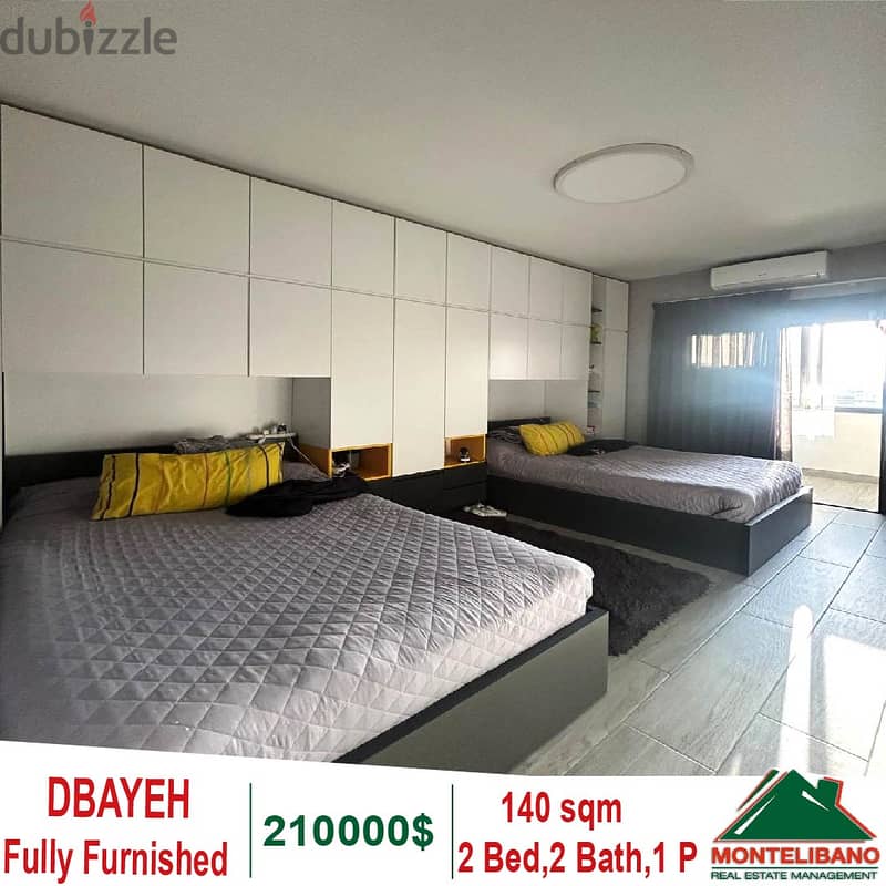 140 SQM  Fully Furnished  Apartment for sale in Dbayeh 3