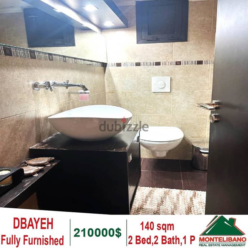 140 SQM  Fully Furnished  Apartment for sale in Dbayeh 7