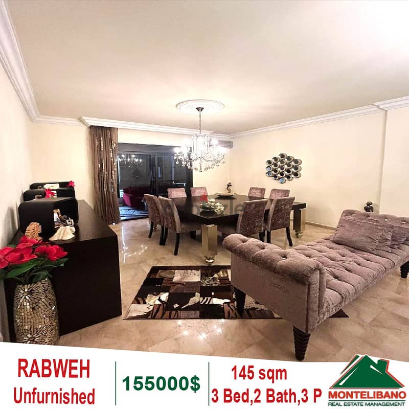 145 Sqm Apartment for sale in Rabweh 2