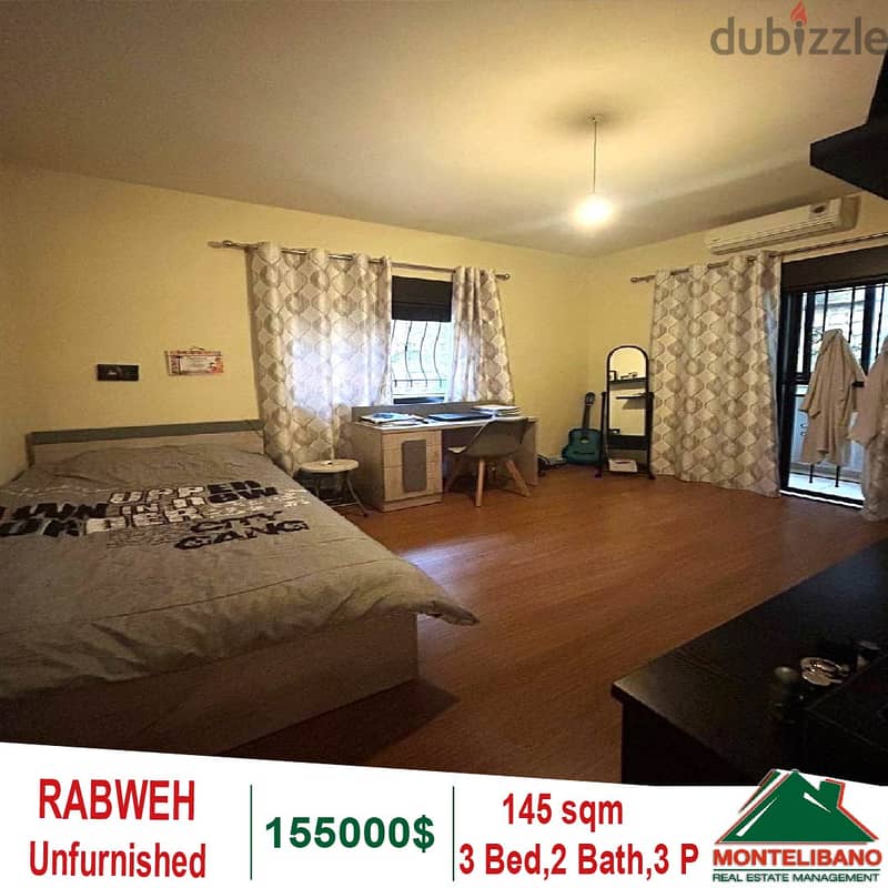 145 Sqm Apartment for sale in Rabweh 3