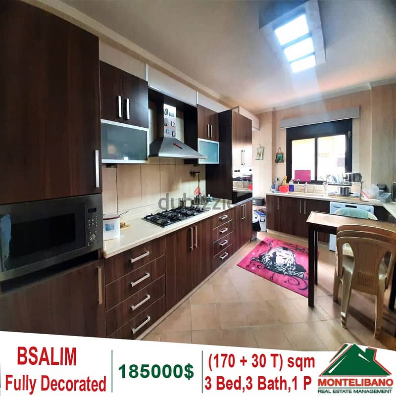 Fully Decorated 170 Sqm Apartment for sale in Bsalim + 30 Sqm Terrace 3