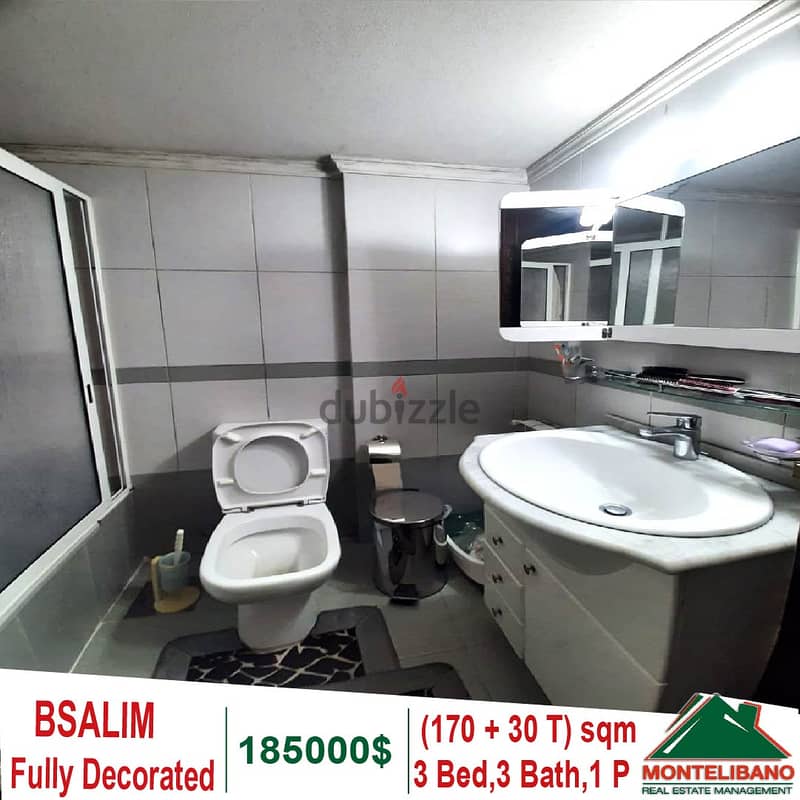 Fully Decorated 170 Sqm Apartment for sale in Bsalim + 30 Sqm Terrace 6