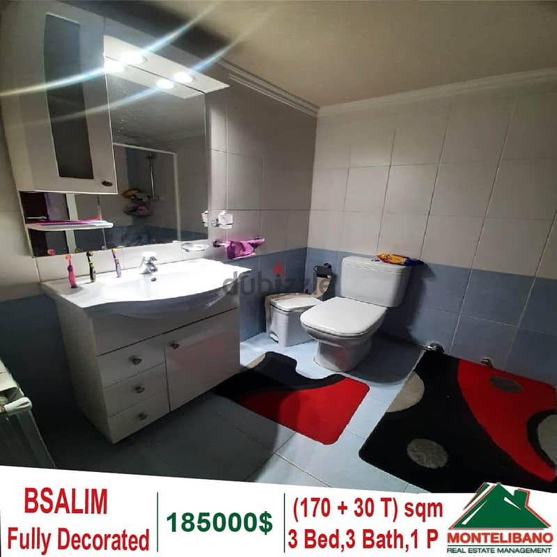 Fully Decorated 170 Sqm Apartment for sale in Bsalim + 30 Sqm Terrace 7