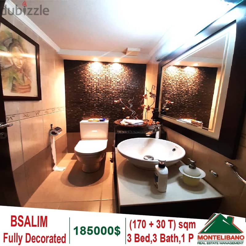 Fully Decorated 170 Sqm Apartment for sale in Bsalim + 30 Sqm Terrace 8