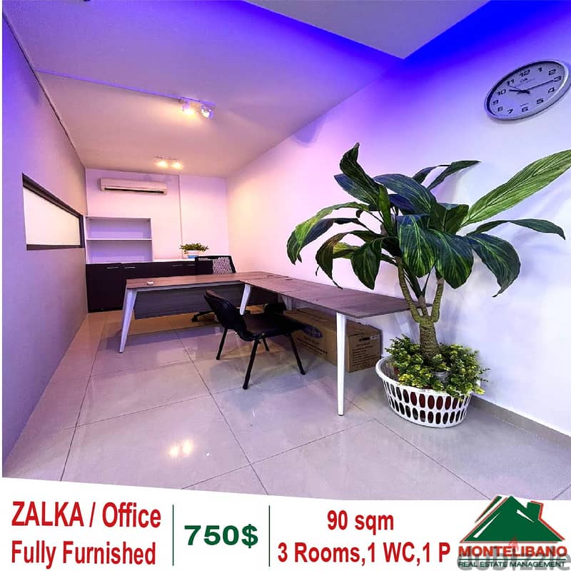 Fully Furnished 90 sqm Office for rent in Zalka!! 3