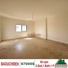 90 Sqm Apartment for sale in Baouchrieh !! 0