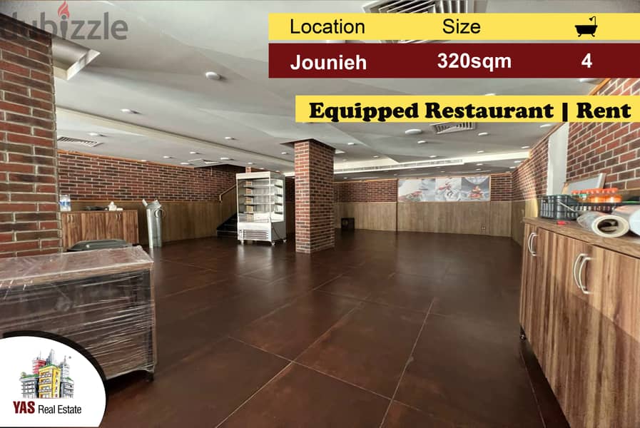 Jounieh 320m2 | Restaurant For Rent | Ultra Prime Location | EH | 0