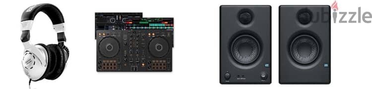 DDJ flx4 + Monitor Speakers + Headphones 0