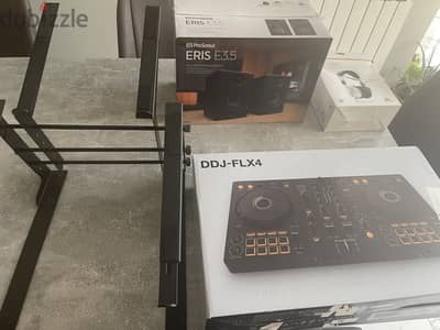 DDJ flx4 + Monitor Speakers + Headphones