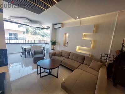 110 SQM Decorated Apartment in Naccache, Metn + Terrace