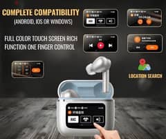 T68 Pro Touch Screen Control ANC Earbud 0