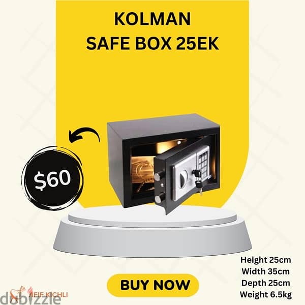 Kolman Safe Box all Sizes خزنات حديدية 4