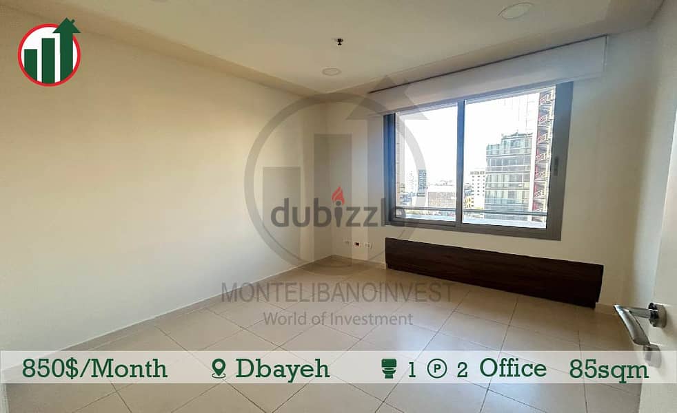 BRAND NEW OFFICE FOR RENT IN DBAYEH!! 3