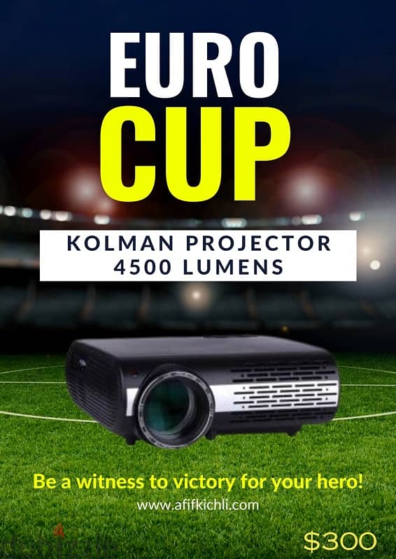 Kolman Projector 4500 Lumens Smart New 0