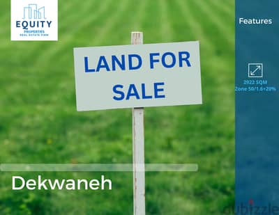 2922 SQM Land + 2500 SQM Building For Sale In Dekwaneh #CK110059