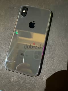 iPhone X black with a charge 0