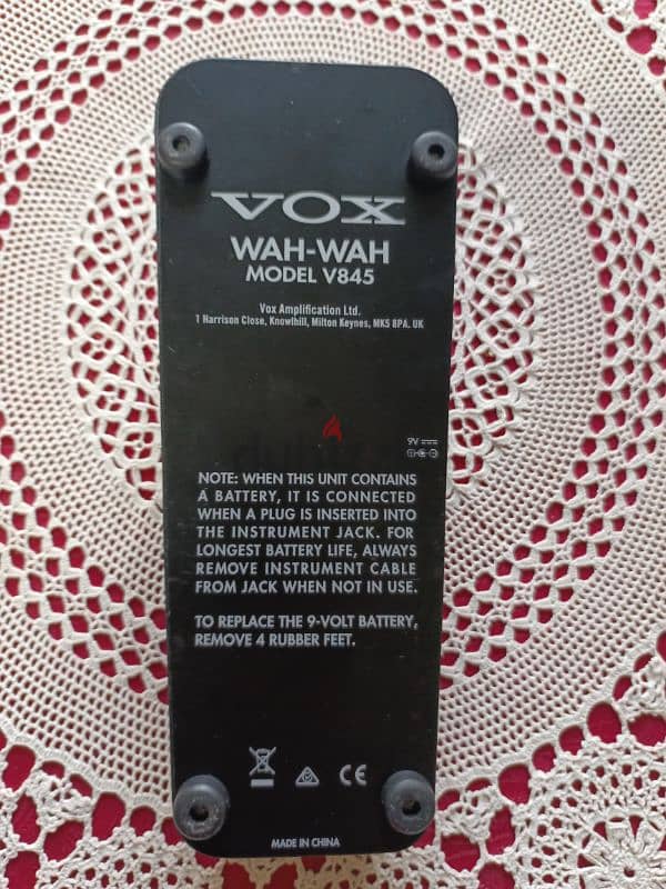 The V845 Wah-Wah pedal 2