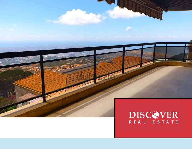 stunning 270-degree view of the sea | apartment for sale in Beit Mery 2