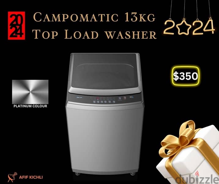 Campomatic 13-15-16 kg Top Loading غسالة كفالة شركة 0