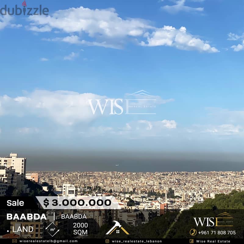 2000 SQM building on 600 SQM land for SALE in Baabda! 0